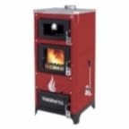 MANOLYA THERMALL 29 KW DİKEY ŞÖMİNELİ FIRINLI KALORİFER SOBASI